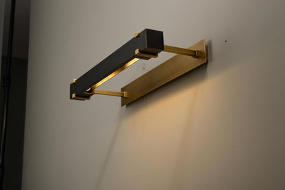 Modern Wall Lamp - Copper Black Lamp with Bronze and Black Accents