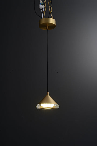 Modern and Vintage Brass Copper Crystal Chandelier - Dining Room Luxury Lighting