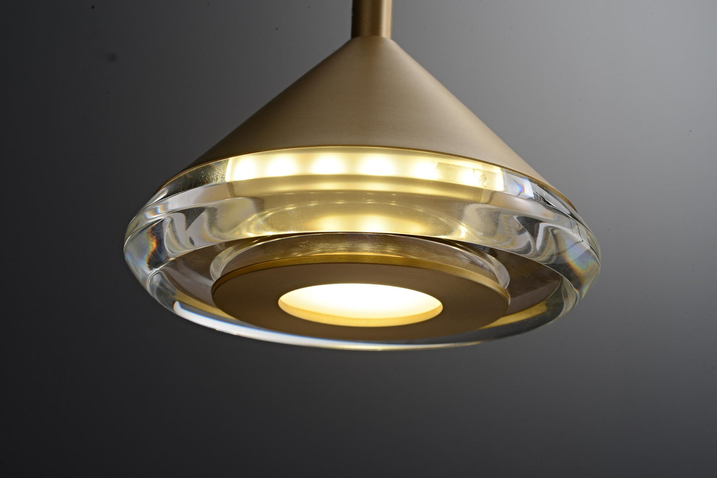 Modern and Vintage Brass Copper Crystal Chandelier - Dining Room Luxury Lighting