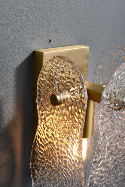 Antique Sconce Glass Copper Brass Wall Sconce Copper Finish