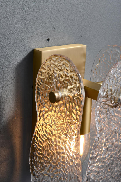 Antique Sconce Glass Copper Brass Wall Sconce Copper Finish
