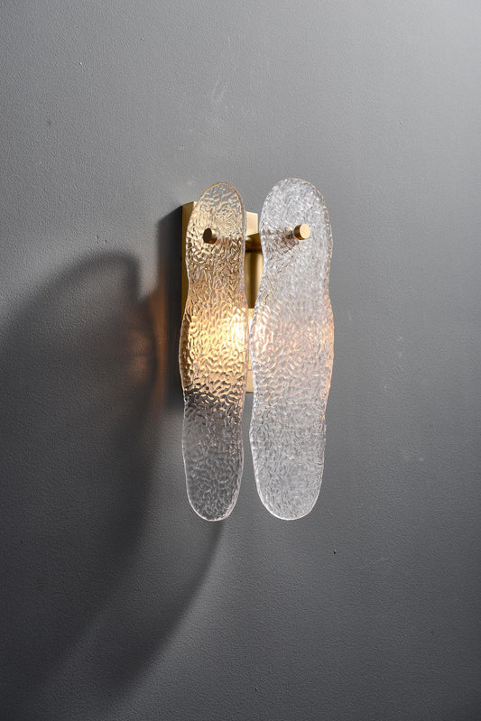 Antique Sconce Glass Copper Brass Wall Sconce Copper Finish