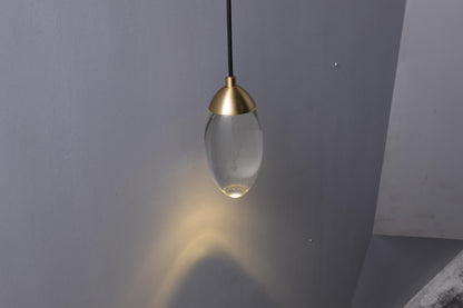 Handcrafted Vintage Antique Brass Bronze Lamp K9 Crystal Wall Lamp