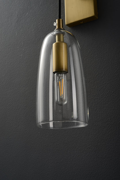 Modern Vintage Luxury Lamp Brass Glass Copper Wall Lamp
