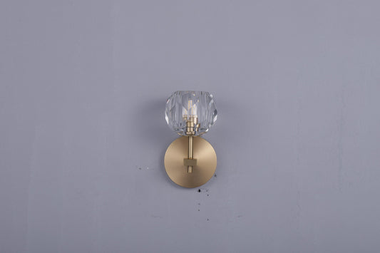 Custom Luxury Copper Wall Lamp with K9 Crystal – Handcrafted Modern Lighting Design