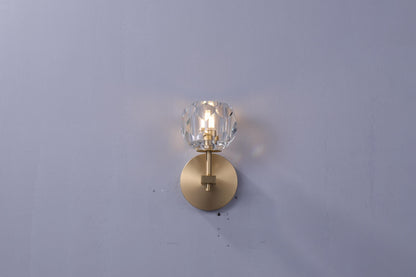 Custom Luxury Copper Wall Lamp with K9 Crystal – Handcrafted Modern Lighting Design