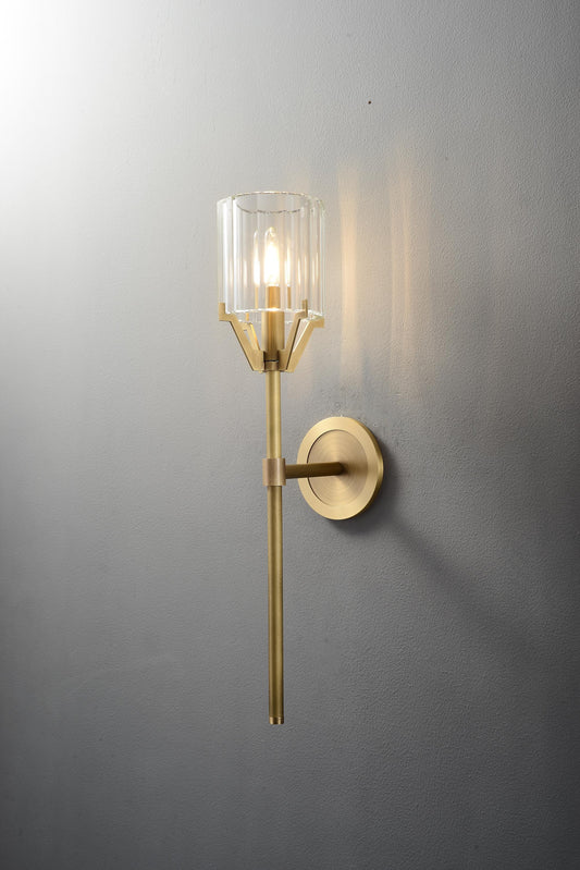 Durable Bronze Copper Wall Lamp K9 Crystal for Stylish Modern Homes