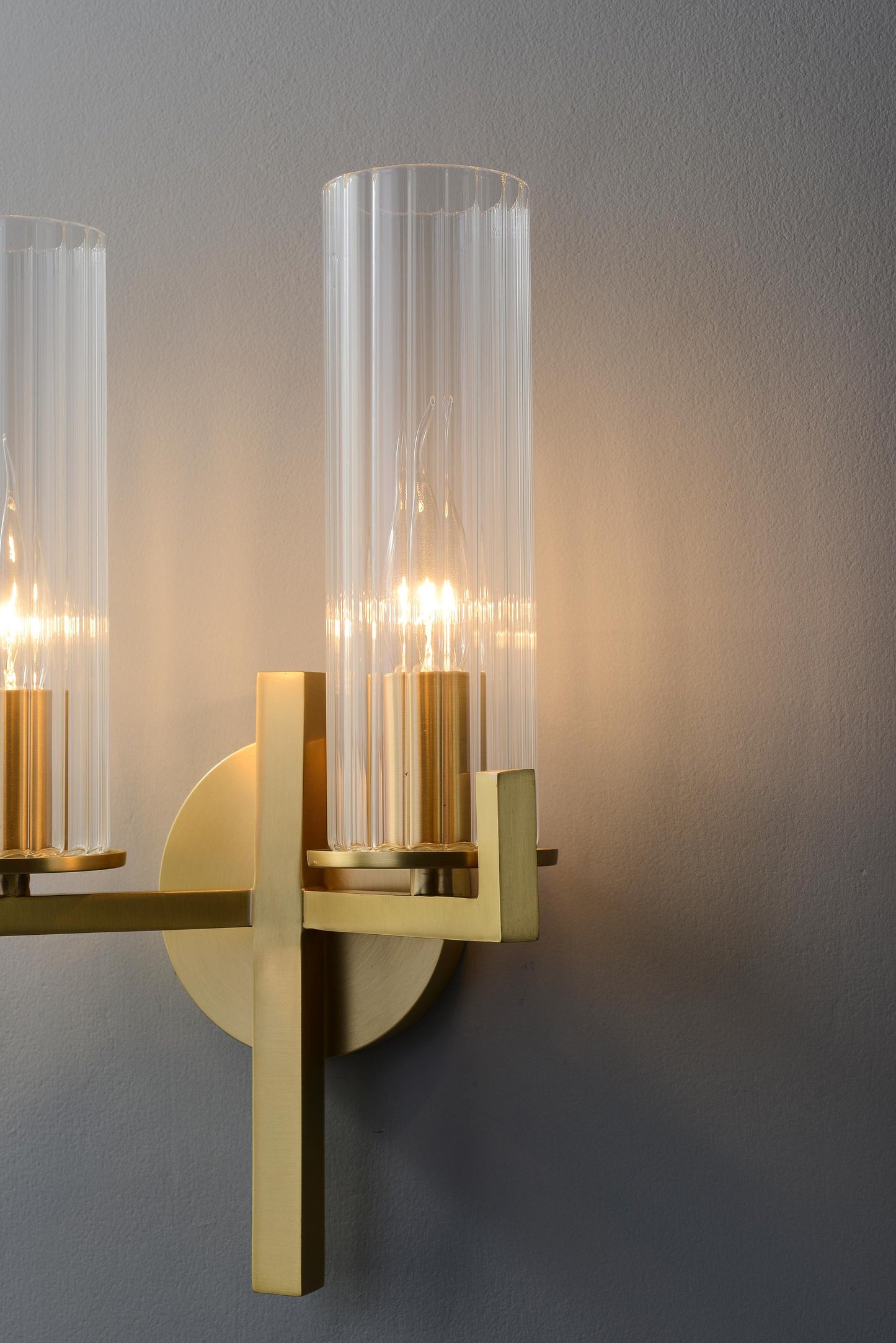 Modern and Vintage Copper and Glass Wall Light |  Industrial Copper Wall Sconce for Contemporary and Rustic Decor