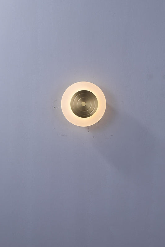 Copper Mid-Century Wall Lamp Acrylic Wall Decor LED Night Light