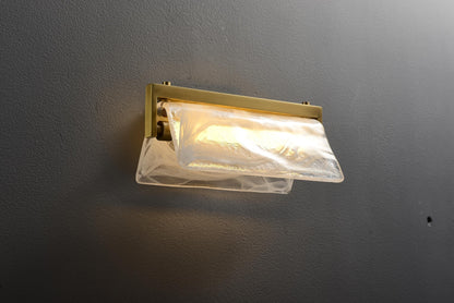 Contemporary Copper Glass Wall Lamp | Designer Copper Wall Lighting Fixtures