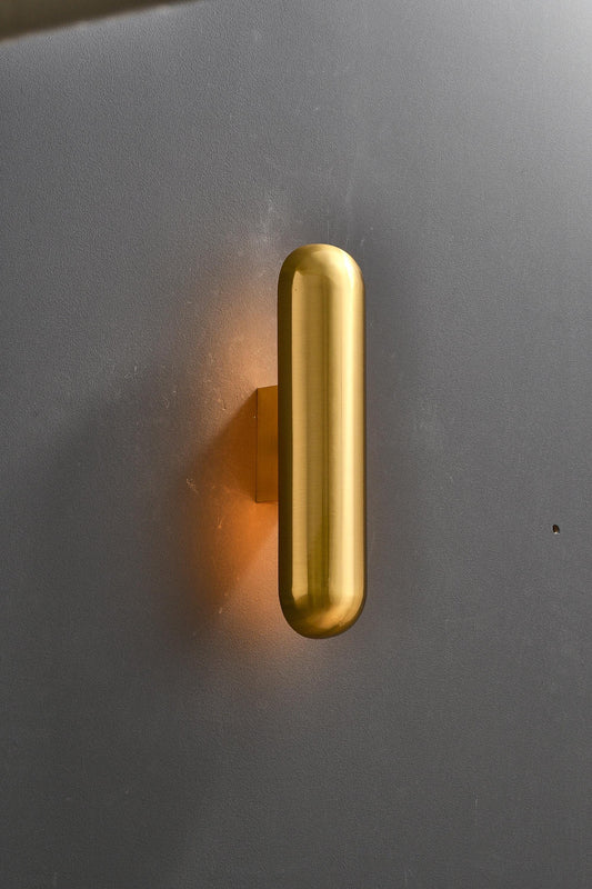 Luxurious Sand Golden Wall Lamp with Electroplated Hardware - Modern Gold-Plated Light