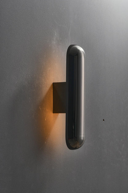Black Electroplated Wall Light - Sand Black Finish Elegant Wall Lamp Fixture
