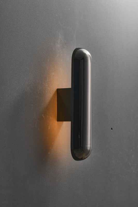 Black Electroplated Wall Light - Sand Black Finish Elegant Wall Lamp Fixture