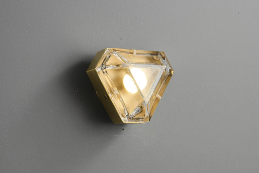 Vintage Mid-Century Copper+Glass Wall Lamp – Single & Double Head Light Fixture