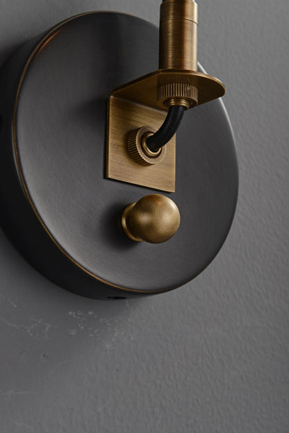Vintage Lamp | Mid-Century Iron Wall Lamp Light Fixture