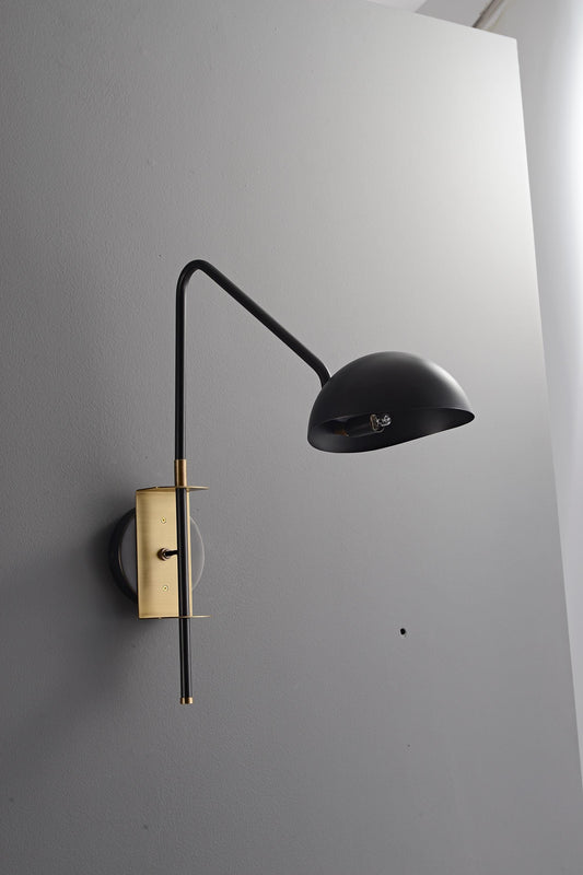Vintage Lamp| Black Wrought Iron Wall Light