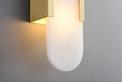 Elegant Marble Copper Wall Fixture | All Copper Wall Lamp for Luxurious Decor