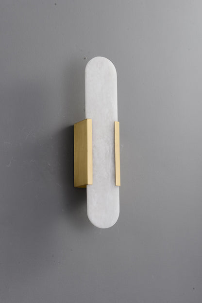 Elegant Marble Copper Wall Fixture | All Copper Wall Lamp for Luxurious Decor
