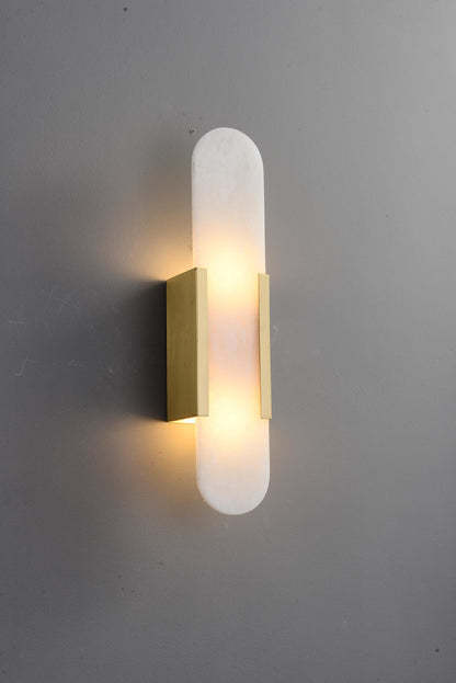 Elegant Marble Copper Wall Fixture | All Copper Wall Lamp for Luxurious Decor