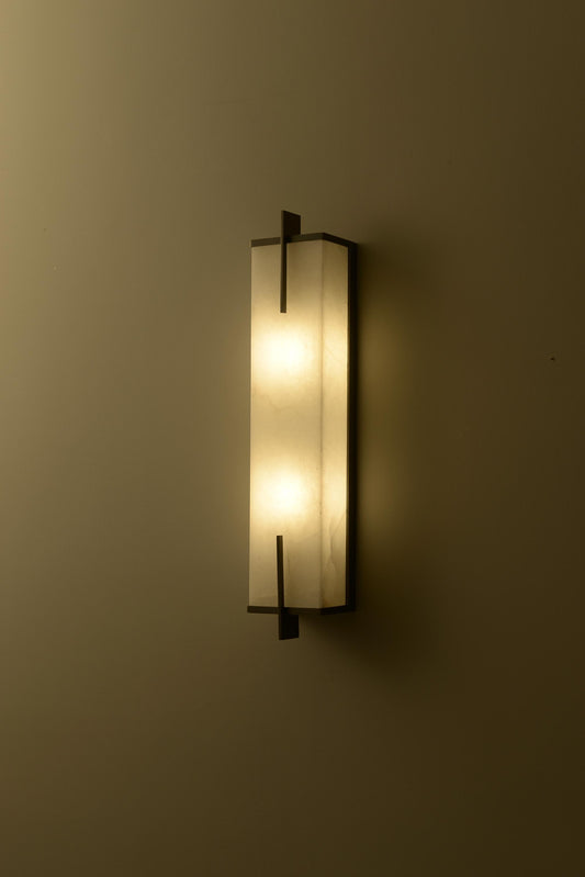 Elegant Black Copper Wall Sconce with Cloth Shade – Contemporary Industrial Wall Lamp and Modern Light Fixture