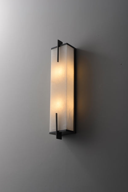 Elegant Black Copper Wall Sconce with Cloth Shade – Contemporary Industrial Wall Lamp and Modern Light Fixture