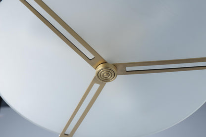Contemporary Copper and Glass Ceiling Lamp | Designer Pendant Light Fixture with Elegant Industrial Style