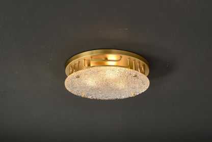 Copper and Glass Ceiling Light – Contemporary Pendant Lamp with Modern Industrial Elegance, Vintage Luxurious Design