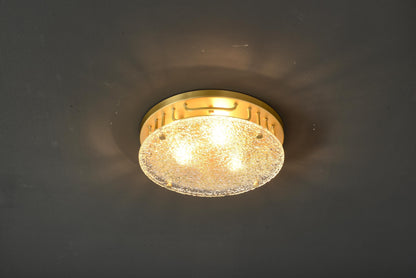 Copper and Glass Ceiling Light – Contemporary Pendant Lamp with Modern Industrial Elegance, Vintage Luxurious Design