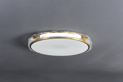 Rustic Copper Ceiling Light with Glass | Copper and Glass Pendant for Modern Interiors