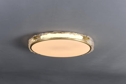 Rustic Copper Ceiling Light with Glass | Copper and Glass Pendant for Modern Interiors