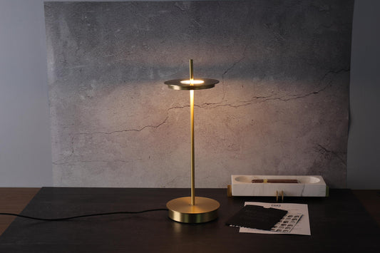 Modern Copper Metal Desk Light, Rustic Copper Home Decor Lamp, Stylish Copper Accent Lighting Fixture