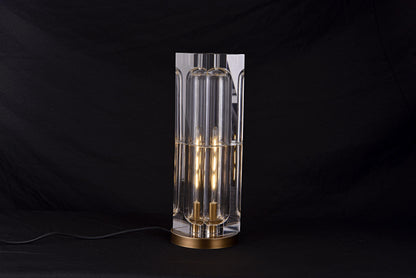 High-End Copper and Crystal Table Lamp | Chic Bronze Lighting with Stylish Modern Design