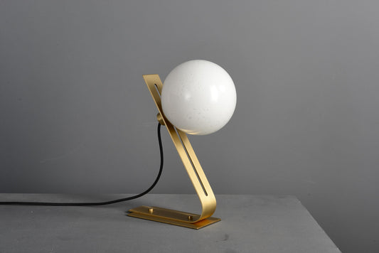 Luxury Copper and Black Glass Table Lamp with Vintage Industrial Style for Bedrooms, Side Tables, and Desks