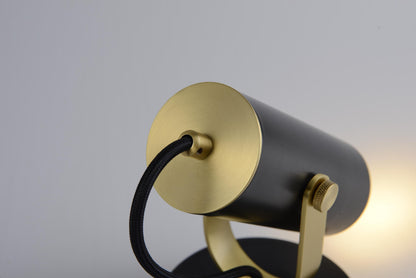 Artisan Copper Desk Lamp | Sleek Black and Copper Table Light | Industrial and Vintage Style