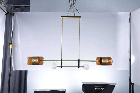 Best Copper Chandelier with Amber Glass – An Icon of Modern Elegance