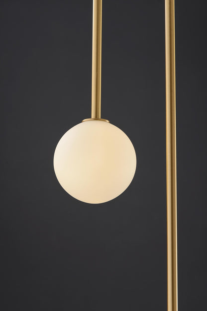 Modern Copper and Black Chandelier | Elegant Copper Chandelier with Glass Accents