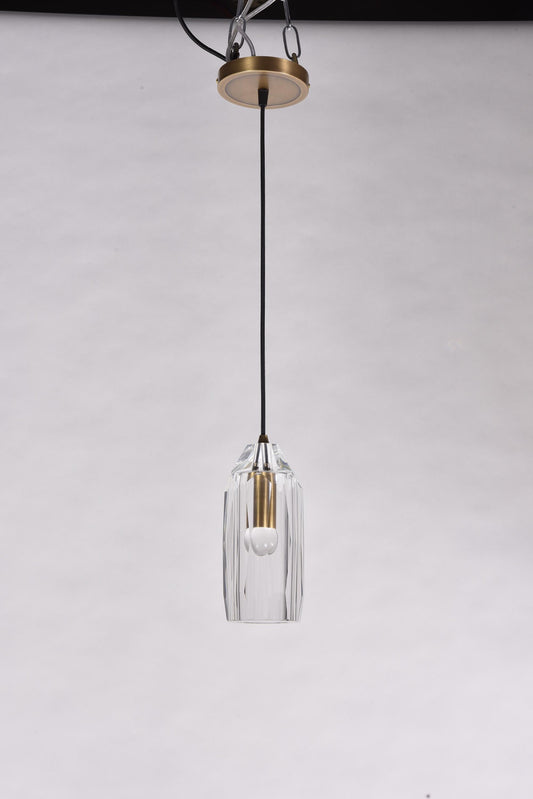 Modern Bronze Dining Room Chandelier with Copper and Crystal Accents - Elegant Pendant Light Fixture