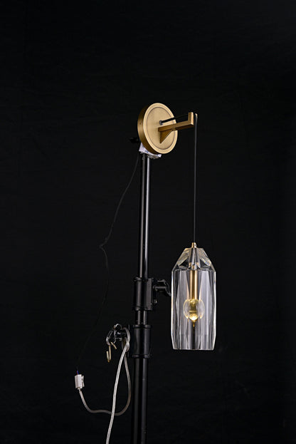 Modern Bronze Dining Room Chandelier with Copper and Crystal Accents - Elegant Pendant Light Fixture