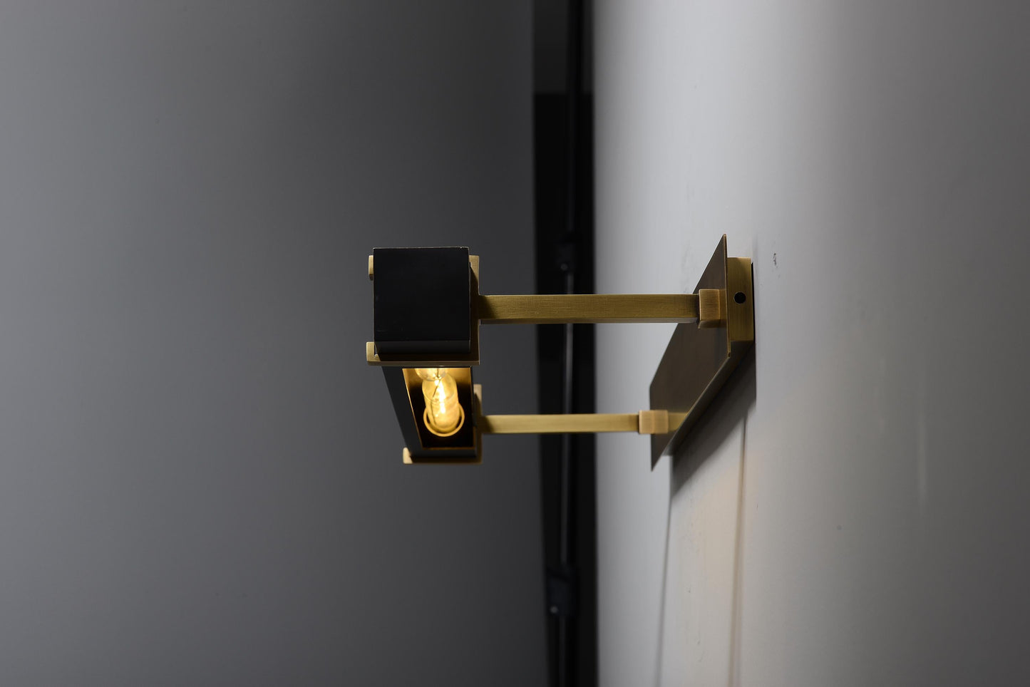 Modern Wall Lamp - Copper Black Lamp with Bronze and Black Accents