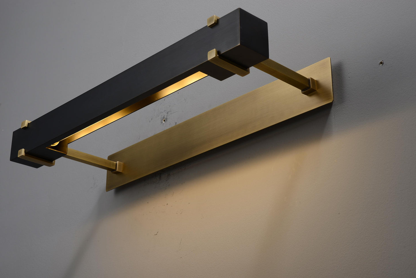 Modern Wall Lamp - Copper Black Lamp with Bronze and Black Accents