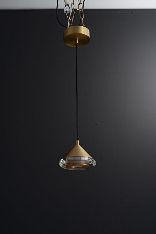 Modern and Vintage Brass Copper Crystal Chandelier - Dining Room Luxury Lighting