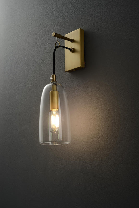 Modern Vintage Luxury Lamp Brass Glass Copper Wall Lamp