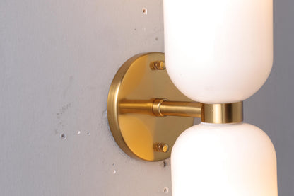 Vintage Industrial Iron and Glass Wall Sconce | Modern Rustic Lighting for Any Space