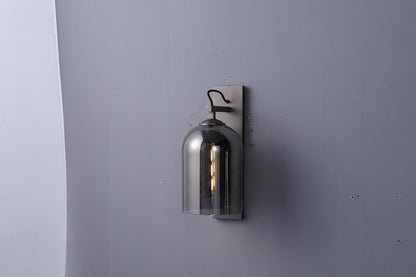Elegant Industrial Style Wall Lamp Wall Lamp Iron Body and Glass Shade Lamp