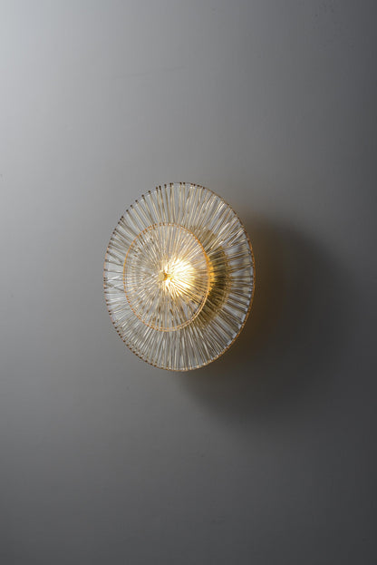 Mid-Century Copper Wall Lamp Custom Night Light Glass Light Fixture