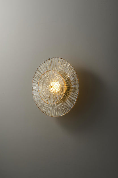 Mid-Century Copper Wall Lamp Custom Night Light Glass Light Fixture