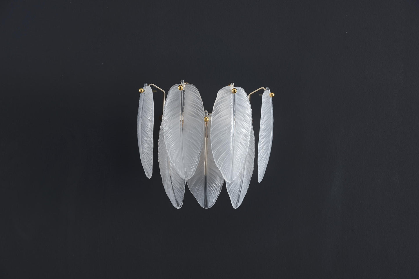 Modern Electroplated Gold Wall Lamp | Elegant Glass Sconce with Gold Hardware