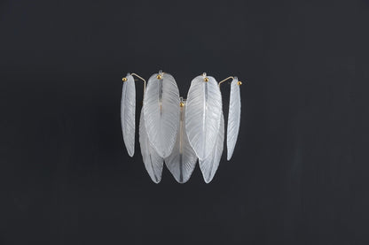 Modern Electroplated Gold Wall Lamp | Elegant Glass Sconce with Gold Hardware