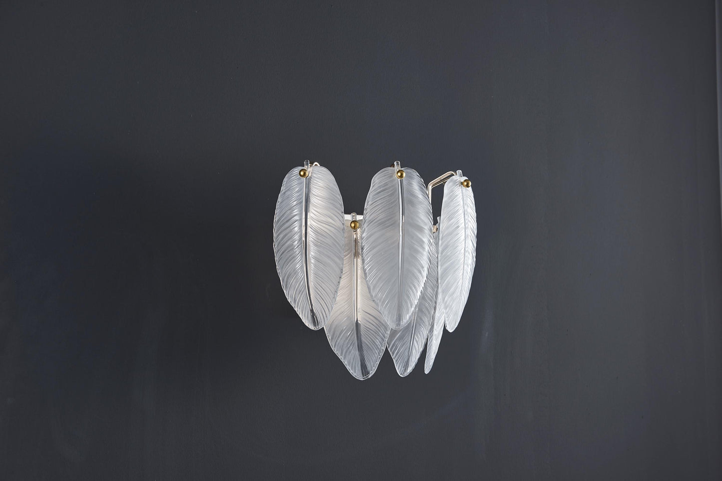 Modern Electroplated Gold Wall Lamp | Elegant Glass Sconce with Gold Hardware