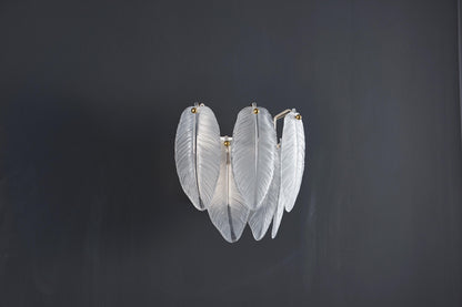 Modern Electroplated Gold Wall Lamp | Elegant Glass Sconce with Gold Hardware
